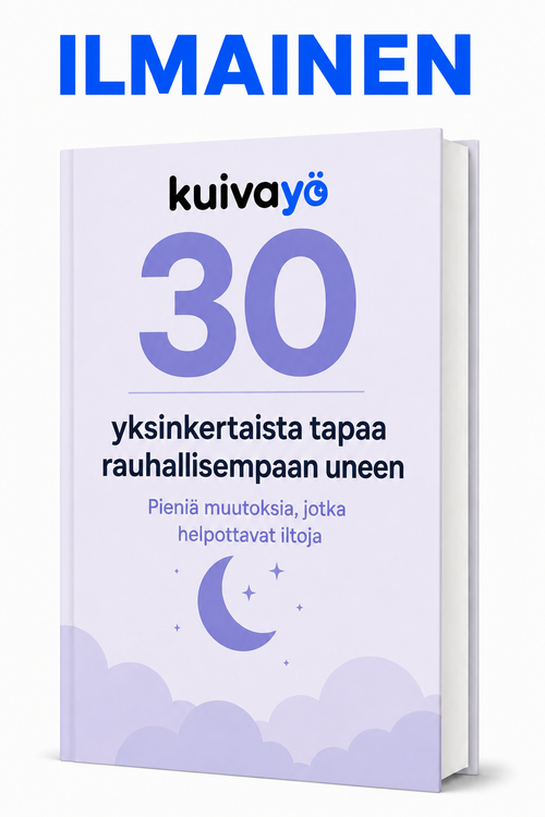 EBOOK 30 yksinkertaista tapaa rauhallisempaan uneen